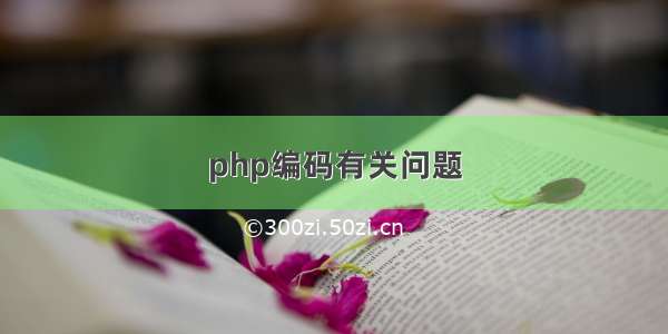 php编码有关问题