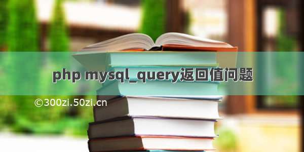 php mysql_query返回值问题