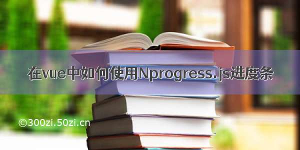 在vue中如何使用Nprogress.js进度条