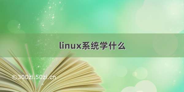 linux系统学什么