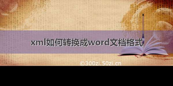 xml如何转换成word文档格式