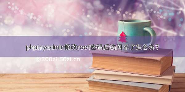 phpmyadmin修改root密码后访问不了怎么办？