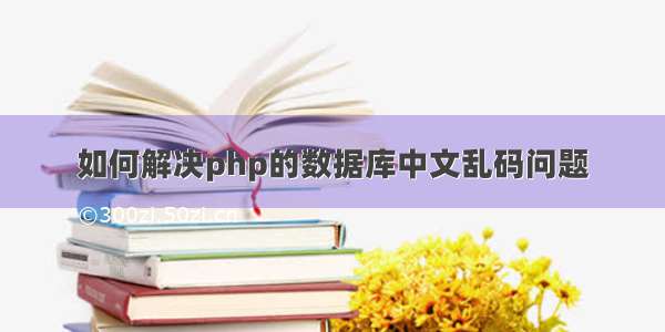 如何解决php的数据库中文乱码问题