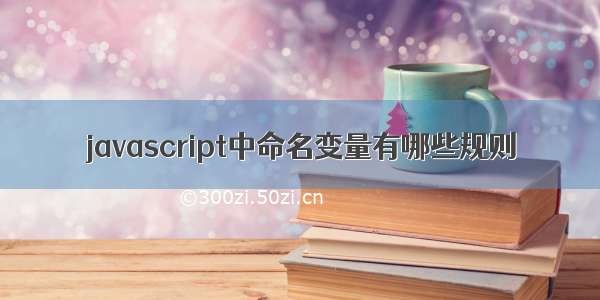 javascript中命名变量有哪些规则