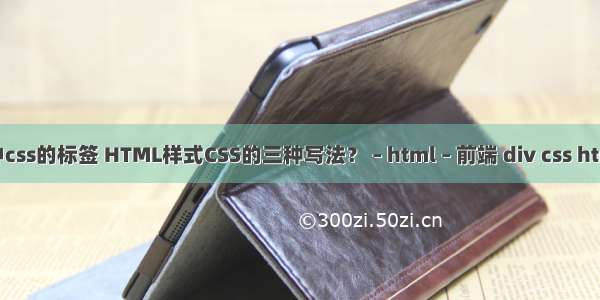 html中css的标签 HTML样式CSS的三种写法？ – html – 前端 div css html模板