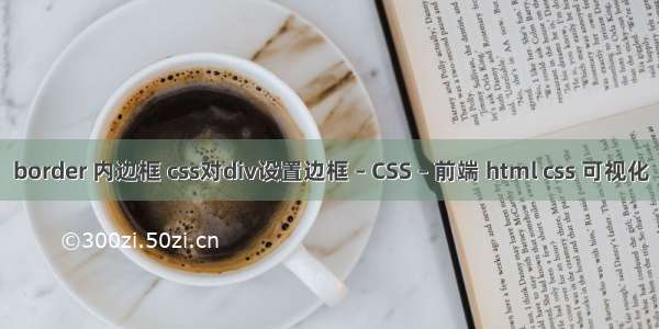 border 内边框 css对div设置边框 – CSS – 前端 html css 可视化