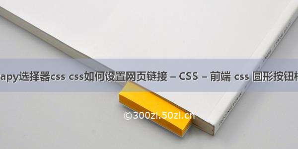 scrapy选择器css css如何设置网页链接 – CSS – 前端 css 圆形按钮样式