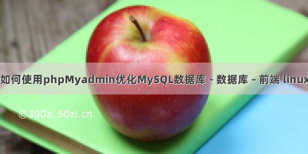 mysql订单查询 如何使用phpMyadmin优化MySQL数据库 – 数据库 – 前端 linux 查看mysql版本