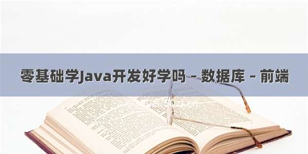 零基础学Java开发好学吗 – 数据库 – 前端