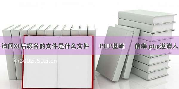 请问ZI后缀名的文件是什么文件 – PHP基础 – 前端 php邀请人