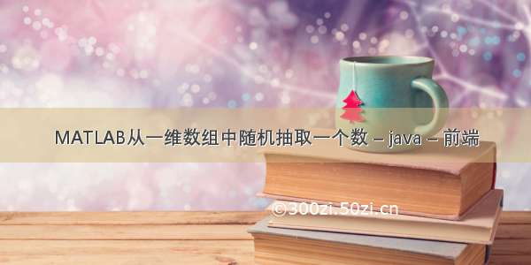 MATLAB从一维数组中随机抽取一个数 – java – 前端