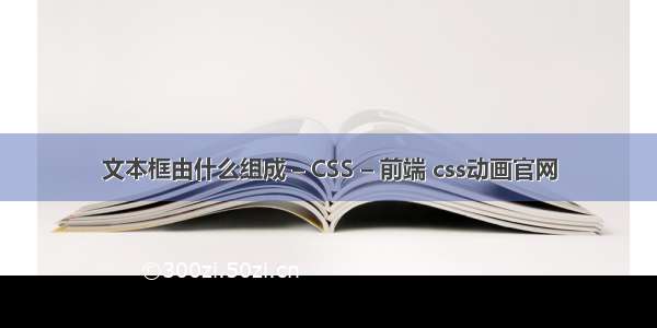 文本框由什么组成 – CSS – 前端 css动画官网