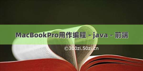 MacBookPro用作编程 – java – 前端