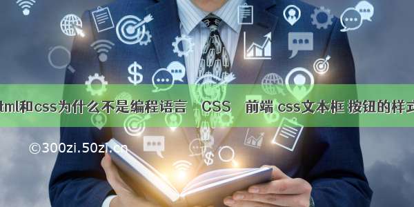 html和css为什么不是编程语言 – CSS – 前端 css文本框 按钮的样式