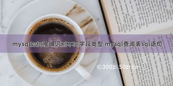 mysql如何准确识别不同字段类型 mysql查询表sql语句