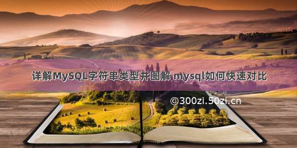 详解MySQL字符串类型并图解 mysql如何快速对比