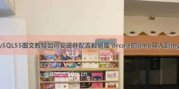 MySQL55图文教程如何安装并配置数据库 orcale的dmp导入到mysql