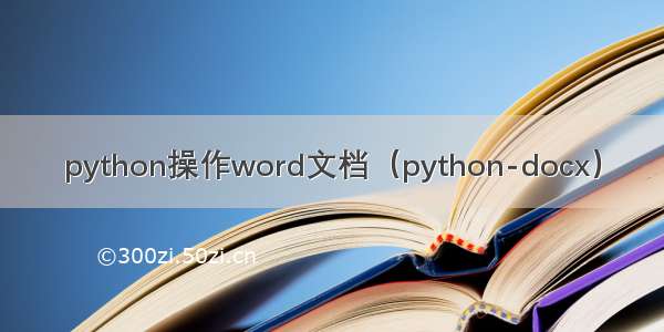 python操作word文档（python-docx）
