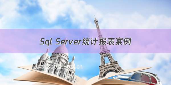 Sql Server统计报表案例