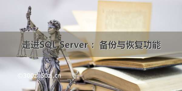 走进SQL Server ：备份与恢复功能