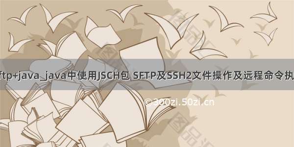 ssh升级后+sftp+java_java中使用JSCH包 SFTP及SSH2文件操作及远程命令执行（改进）...