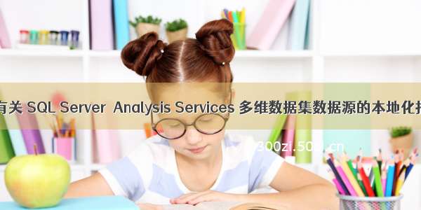 生成有关 SQL Server  Analysis Services 多维数据集数据源的本地化报表