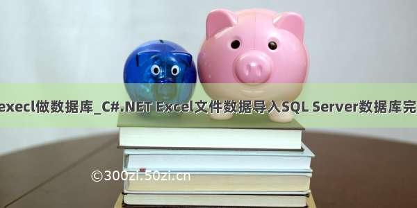 net以execl做数据库_C#.NET Excel文件数据导入SQL Server数据库完整代码