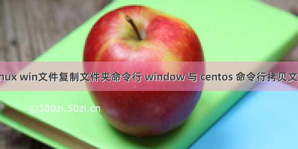 linux win文件复制文件夹命令行 window 与 centos 命令行拷贝文件