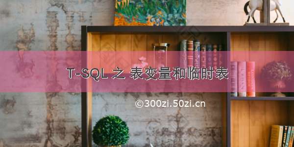 T-SQL 之 表变量和临时表