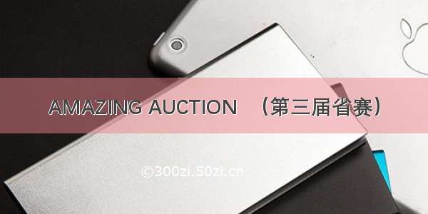 AMAZING AUCTION  （第三届省赛）