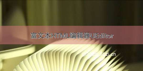 富文本HTML编辑器UEditor