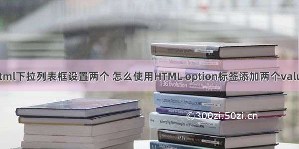 html下拉列表框设置两个 怎么使用HTML option标签添加两个value