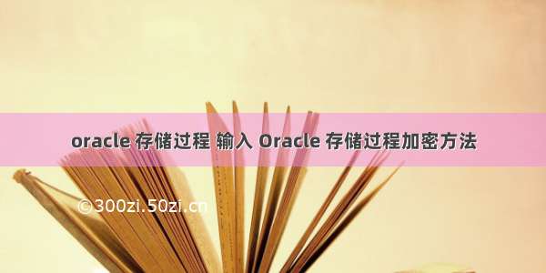 oracle 存储过程 输入 Oracle 存储过程加密方法