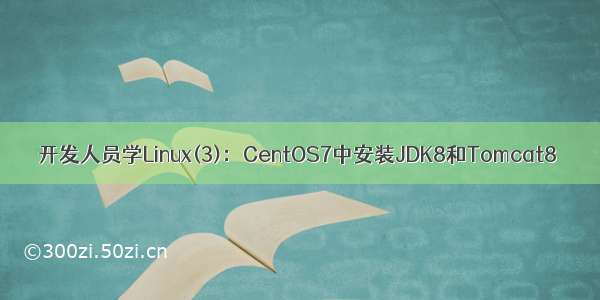 开发人员学Linux(3)：CentOS7中安装JDK8和Tomcat8