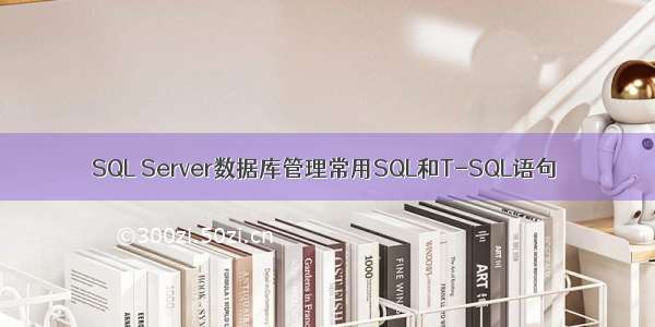 SQL Server数据库管理常用SQL和T-SQL语句
