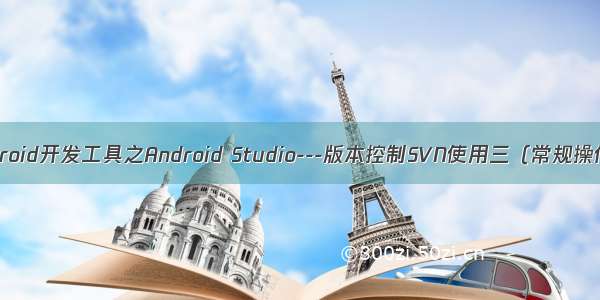 Android开发工具之Android Studio---版本控制SVN使用三（常规操作）