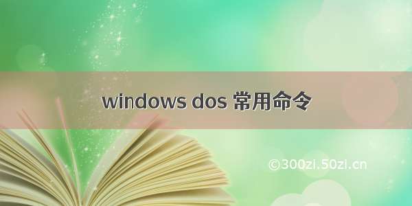 windows dos 常用命令