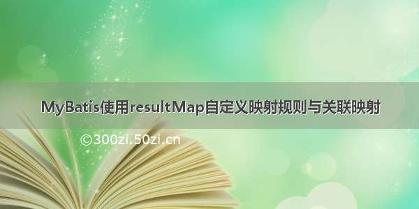 MyBatis使用resultMap自定义映射规则与关联映射