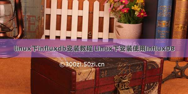 linux下influxdb安装教程 Linux下安装使用InfluxDB