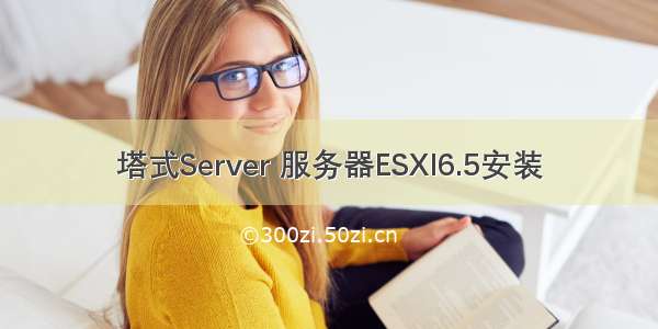 塔式Server 服务器ESXI6.5安装