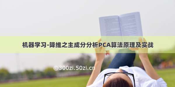 机器学习-降维之主成分分析PCA算法原理及实战