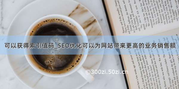 可以获得索引值码_SEO优化可以为网站带来更高的业务销售额