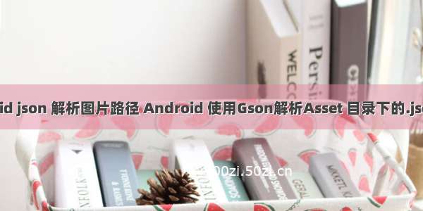 android json 解析图片路径 Android 使用Gson解析Asset 目录下的.json文件