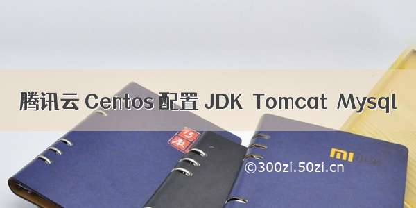 腾讯云 Centos 配置 JDK  Tomcat  Mysql
