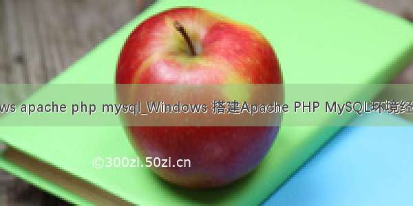 windows apache php mysql_Windows 搭建Apache PHP MySQL环境经验分享