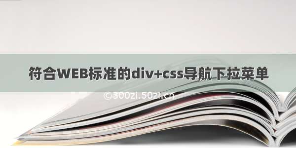 符合WEB标准的div+css导航下拉菜单