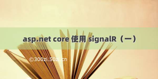 asp.net core 使用 signalR（一）