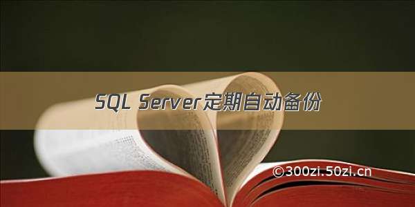 SQL Server定期自动备份