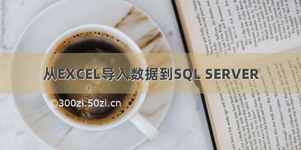 从EXCEL导入数据到SQL SERVER