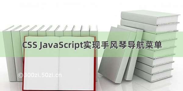 CSS JavaScript实现手风琴导航菜单